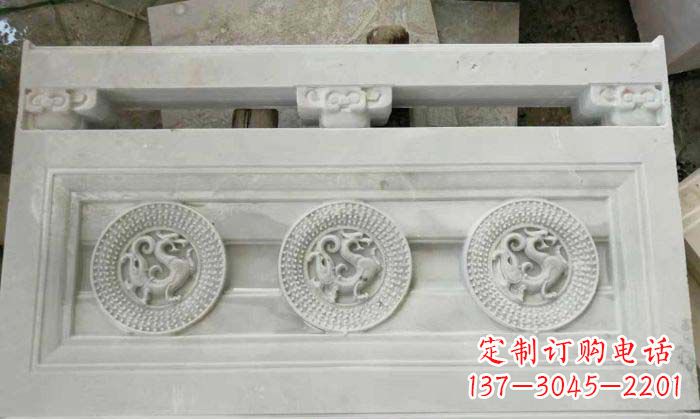泸州精美青龙石浮雕栏板雕塑