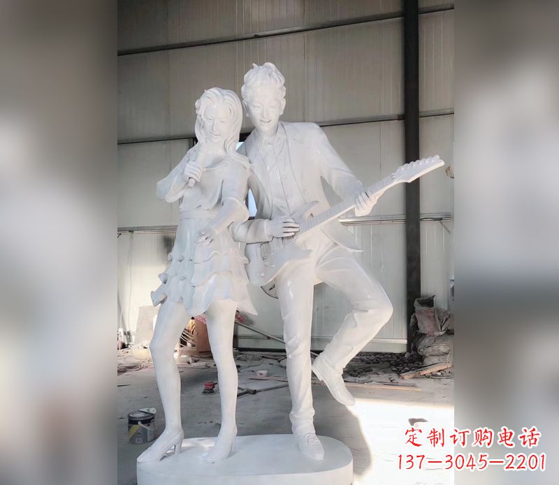 泸州精美大理石吉他雕塑