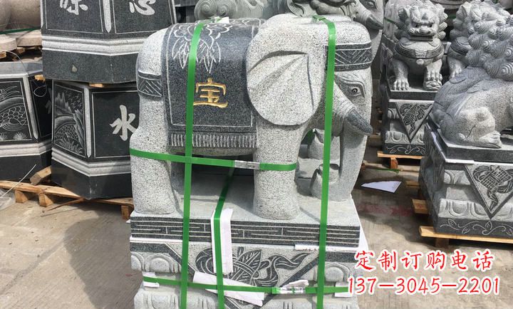 泸州大理石大象门口石雕