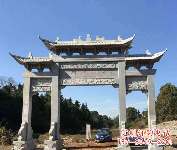 泸州精美石雕牌坊雕塑