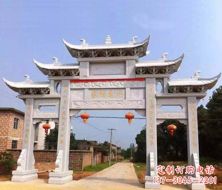 泸州大理石牌坊石雕