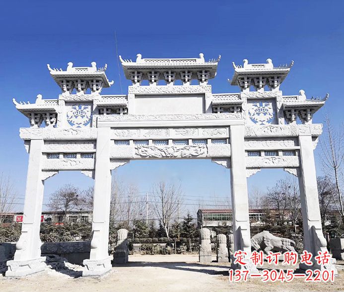 泸州大理石牌坊石雕定制