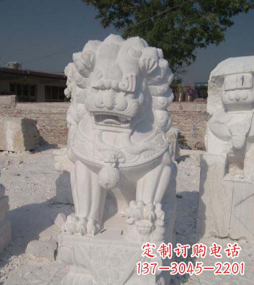 泸州精美大理石狮子雕塑