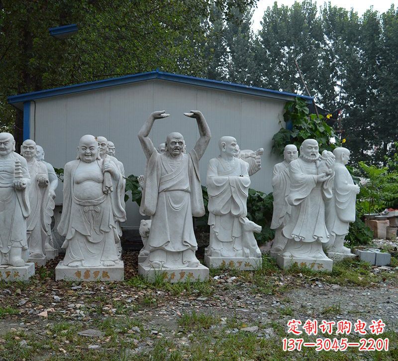 泸州大理石罗汉雕塑,高贵雅致