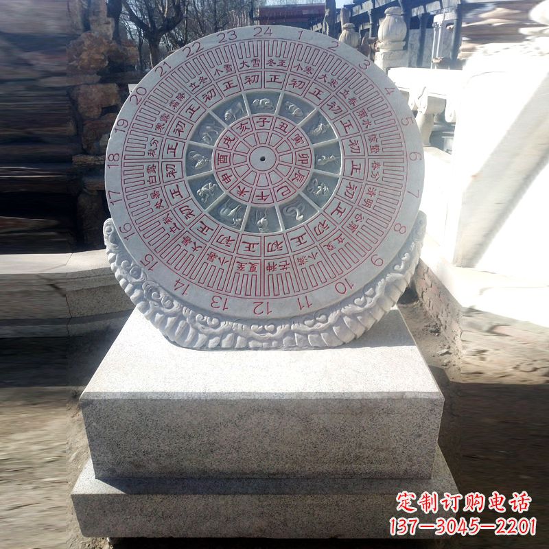 泸州精美大理石日晷雕塑