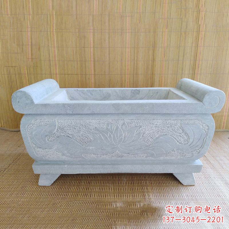 泸州精美大理石石雕香炉雕塑