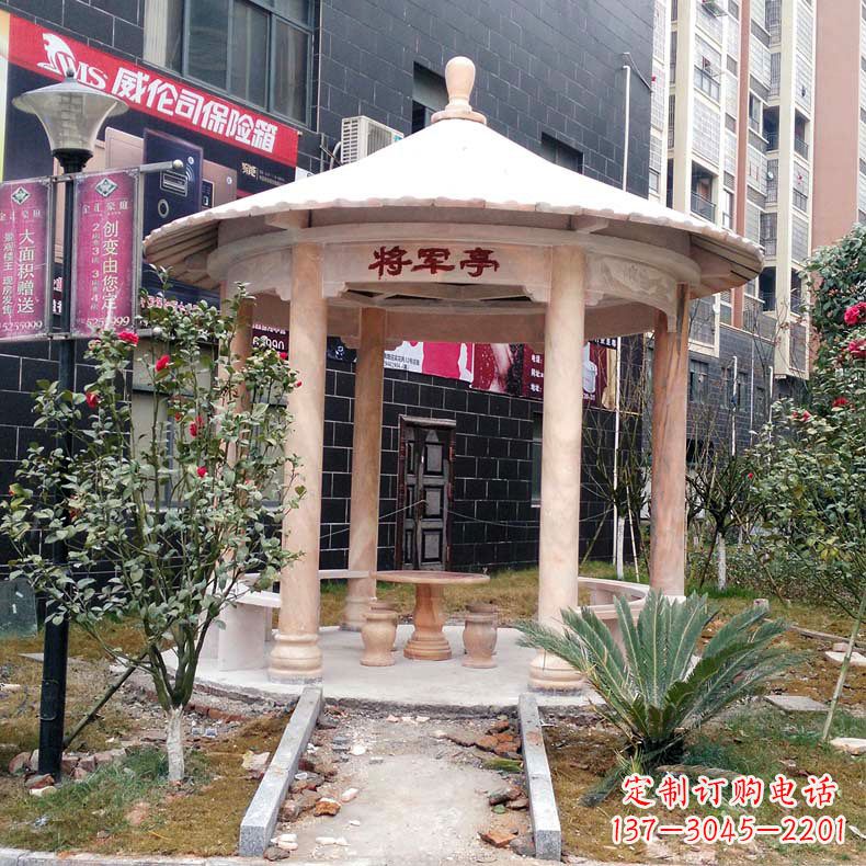 泸州精美大理石凉亭雕塑
