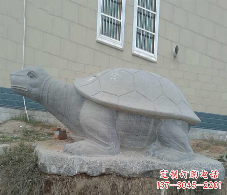 泸州大理石乌龟石雕精美的古典风格装饰