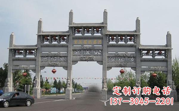 泸州精美大理石牌坊雕塑
