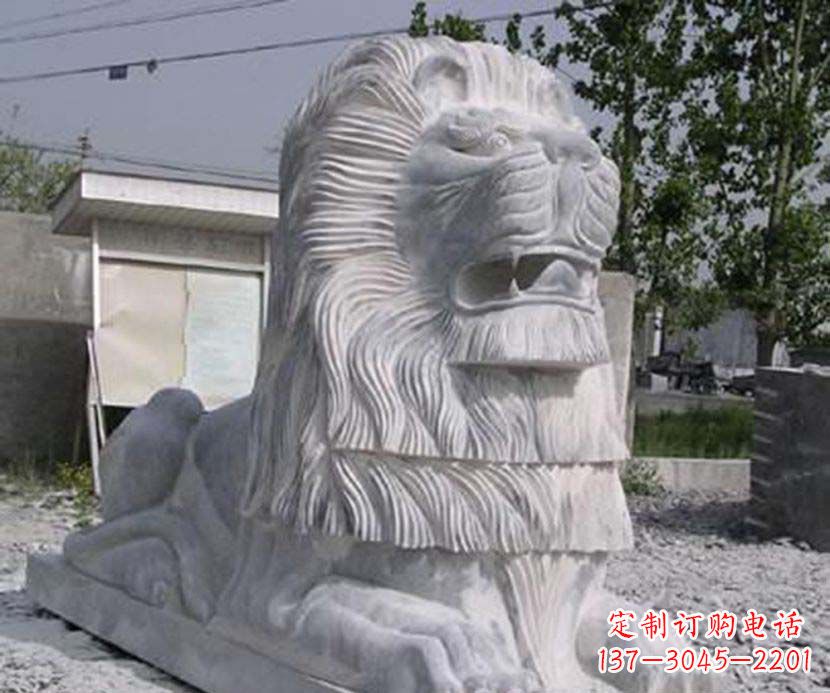 泸州大理石西洋狮子石雕塑