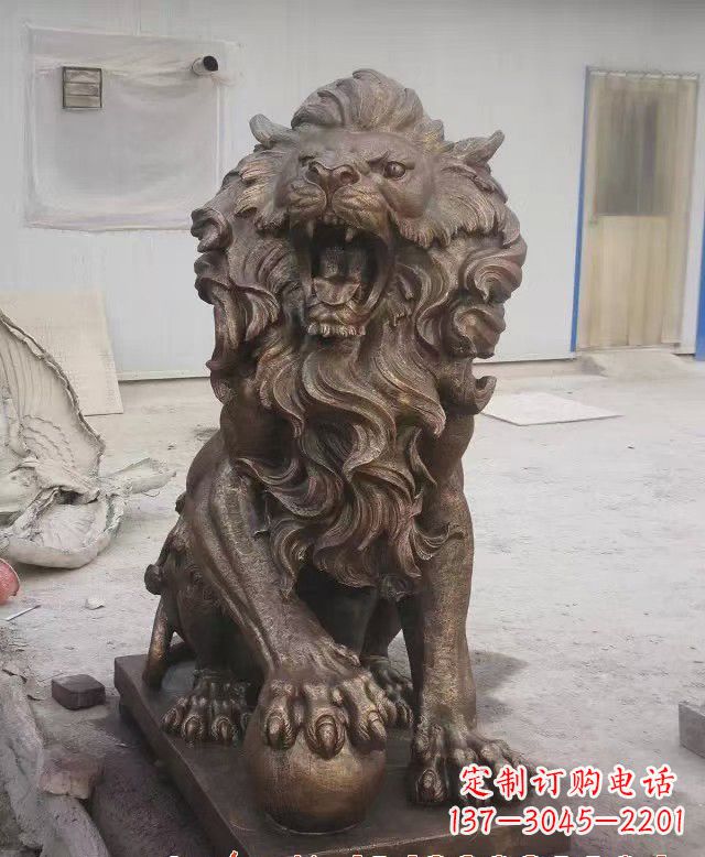 泸州大理石狮子雕塑,演绎优雅狮子魅力