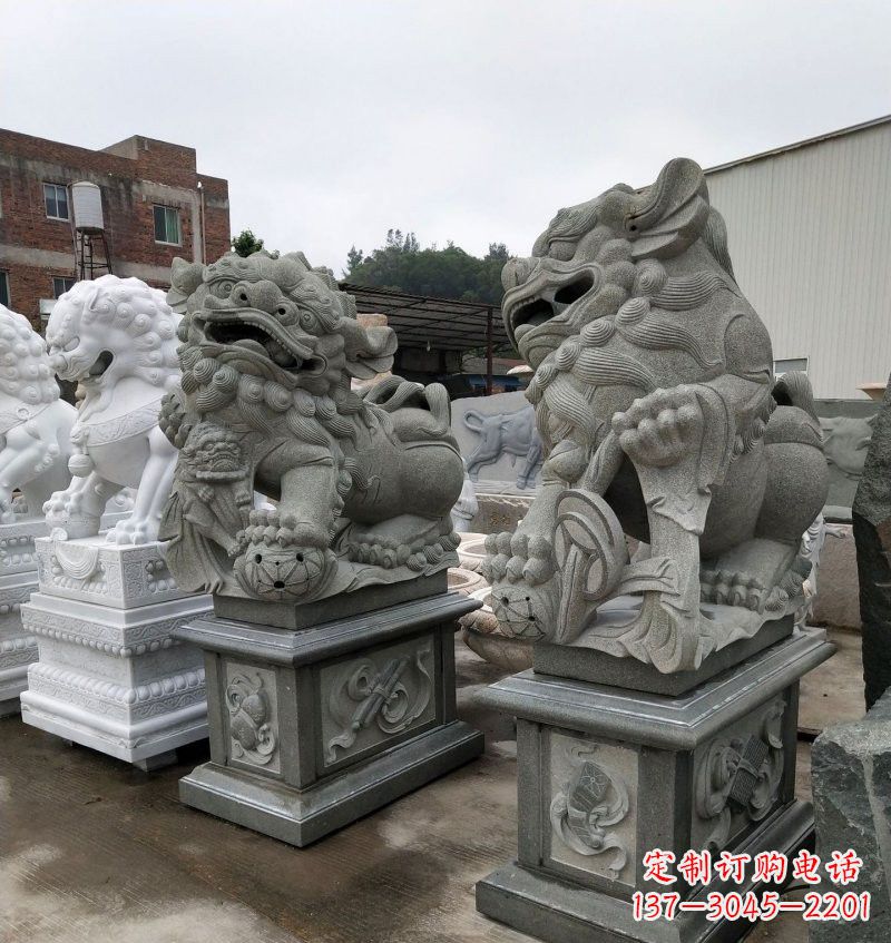 泸州大理石南方狮子雕塑