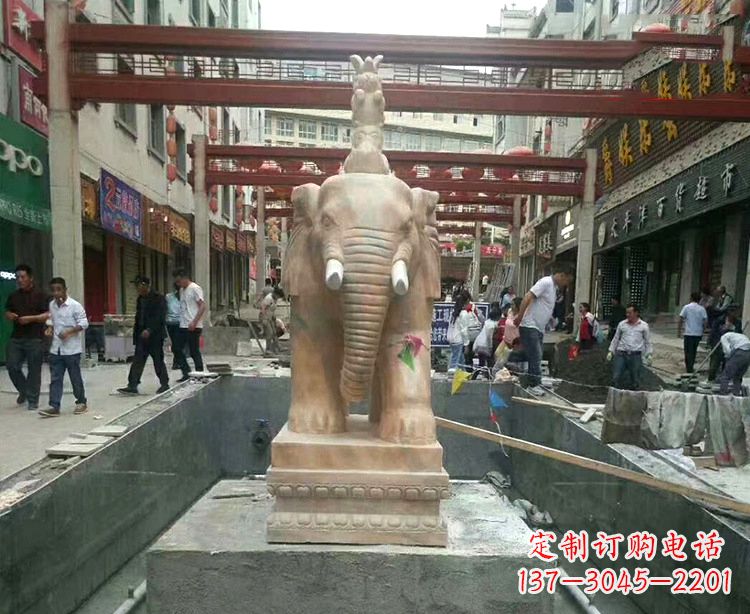 泸州大象石材雕塑