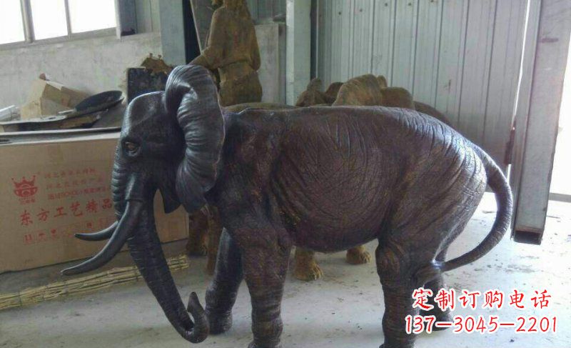 泸州大象铜雕广场动物雕塑