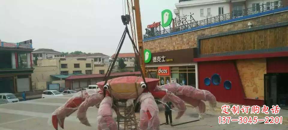 泸州11英寸不锈钢螃蟹雕塑