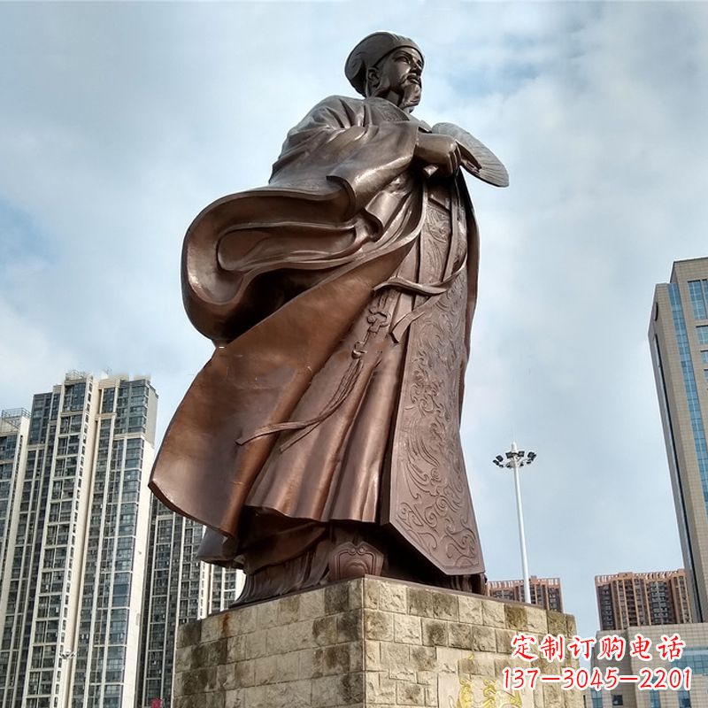 泸州珍贵的雕塑艺术--诸葛亮卧龙先生
