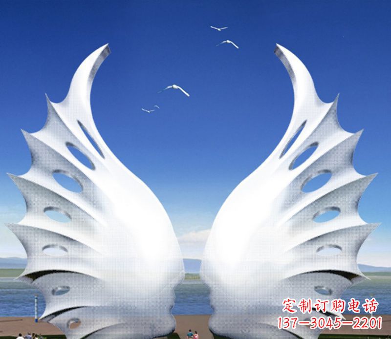 泸州不锈钢翅膀雕塑