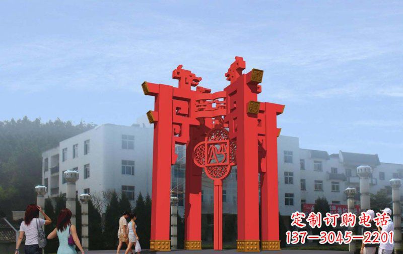 泸州不锈钢灯笼雕塑