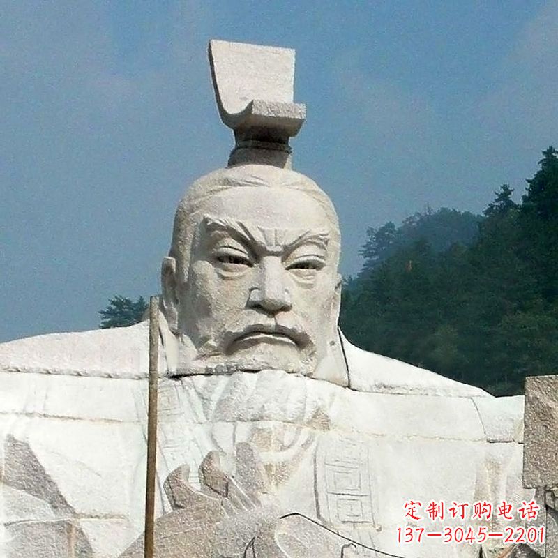 泸州汉武帝刘彻石雕塑