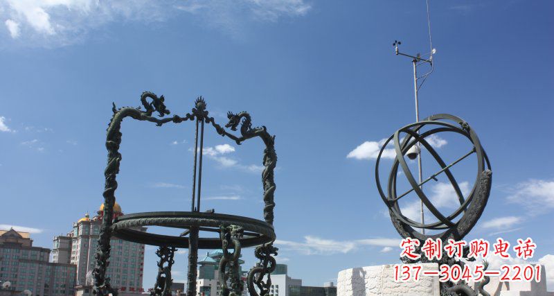 泸州中领雕塑浑天仪雕塑 铜雕景观构筑