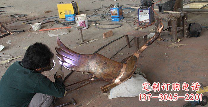 泸州大雁公园动物铜雕