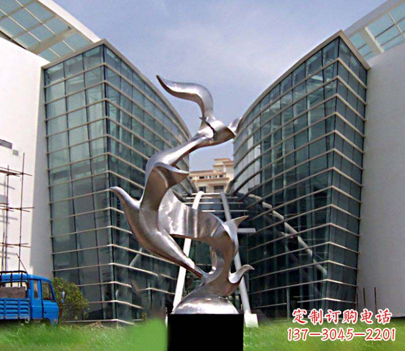 泸州大雁城市不锈钢雕塑