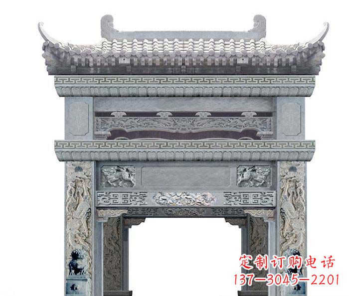 泸州精美石雕牌坊雕塑