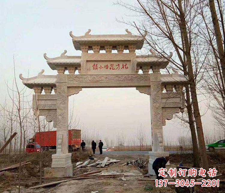 泸州大理石牌坊石雕