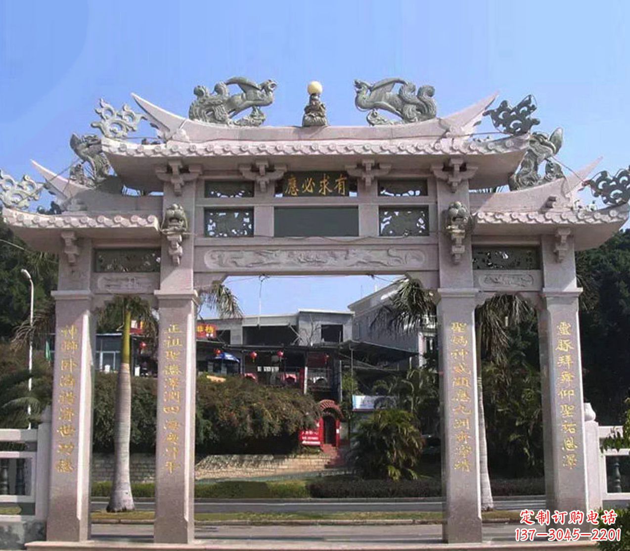 泸州精美石雕牌坊雕塑——传承文化的艺术精品