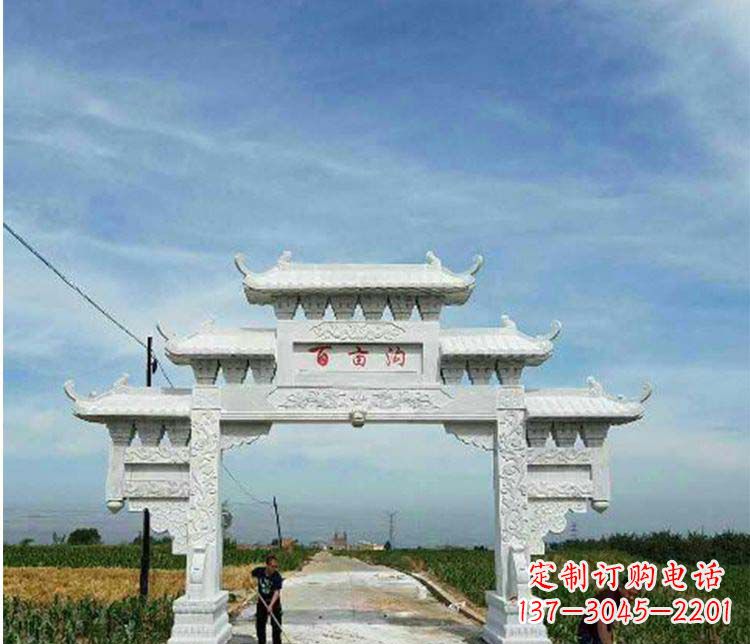 泸州西方风格石牌坊石雕