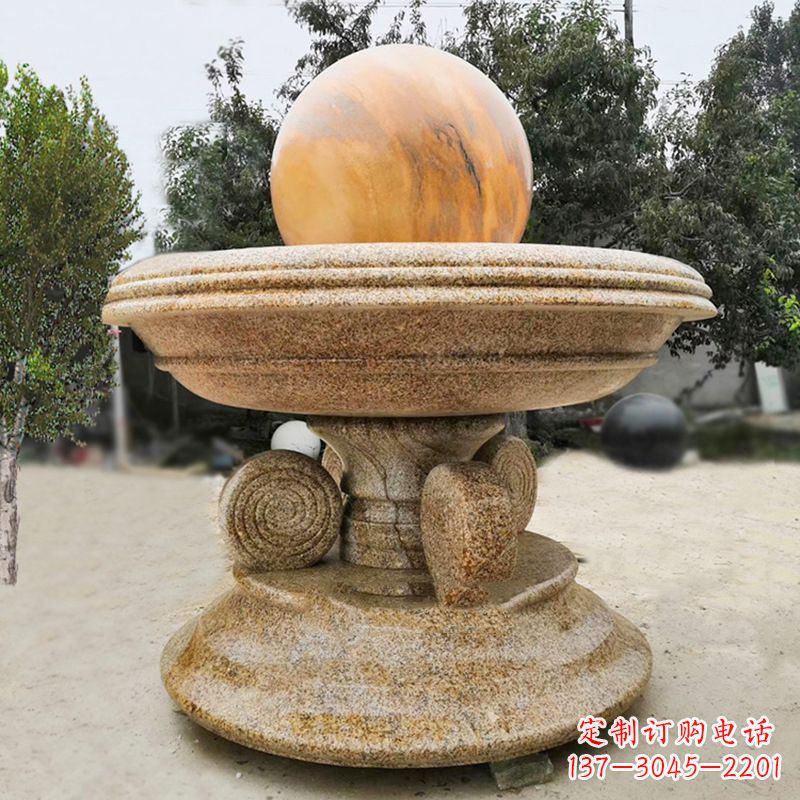 泸州中领雕塑最具创意的电动风水球雕塑