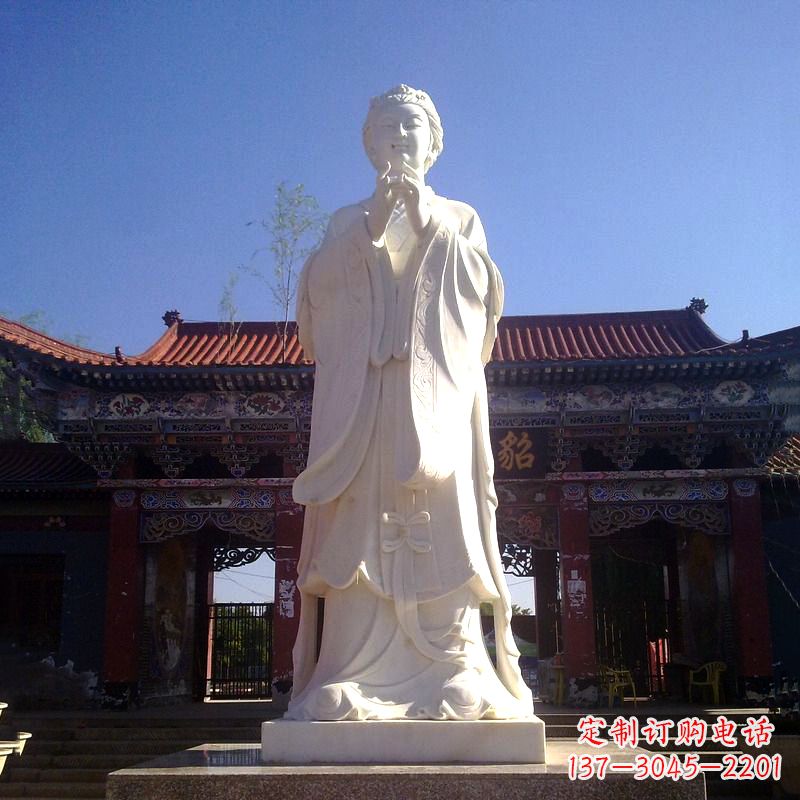泸州以貂蝉为灵感的汉白玉石雕像