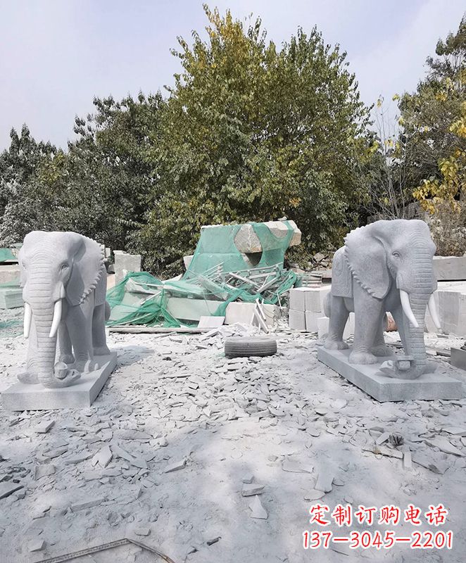泸州优雅精美大象石雕