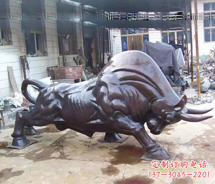泸州动物牛铜雕塑