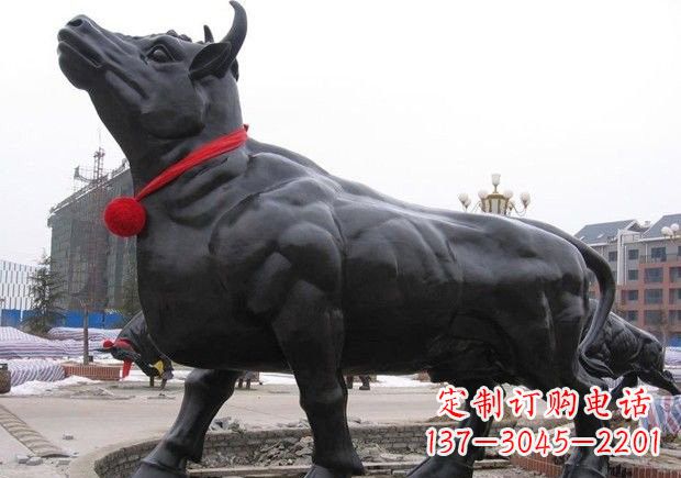 泸州动物铜雕-牛