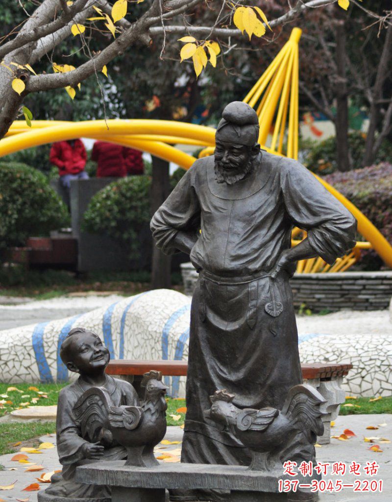 泸州古典风鸡雕塑