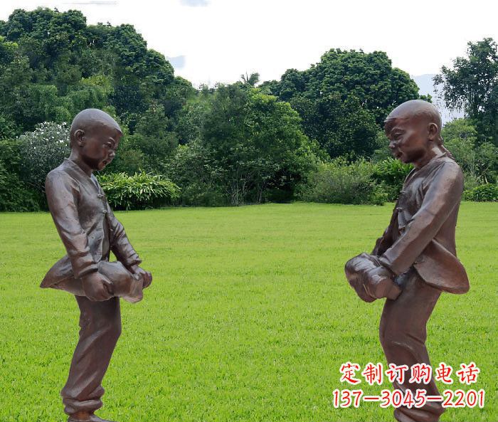 泸州中领雕塑精致的儿童铜雕雕塑