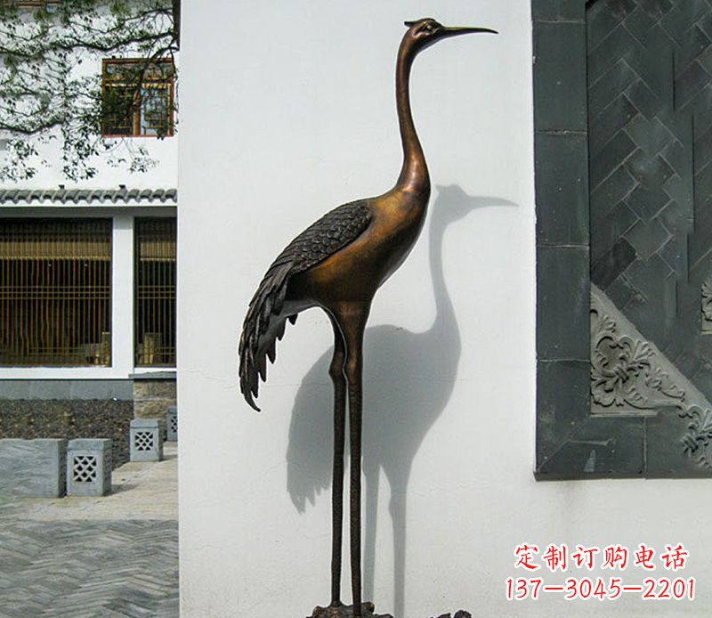 泸州仙鹤雕塑,精美绝伦,艺术动人