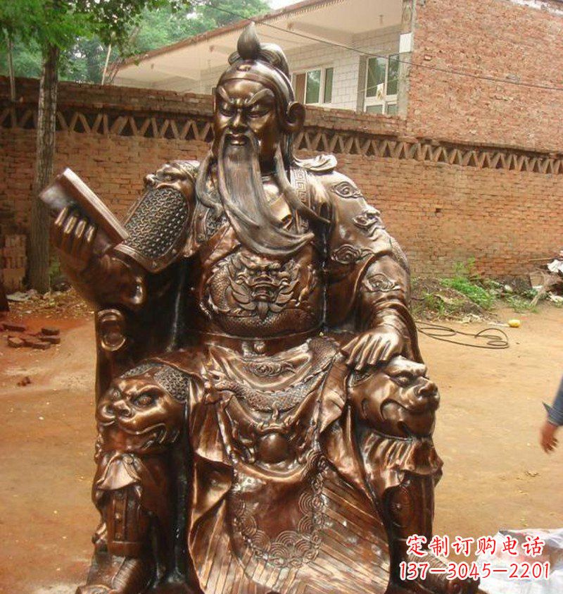 泸州传承古典文化,唯美古典雕塑-关公铜雕