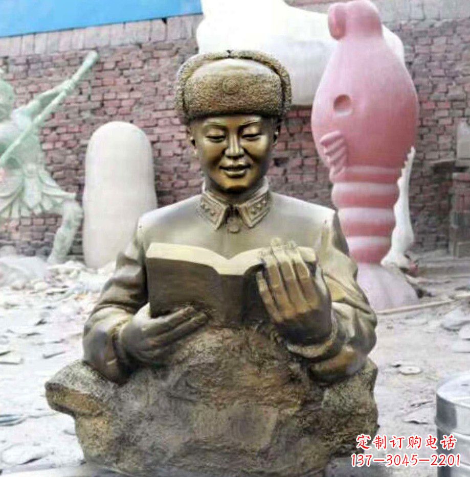 泸州中领雕塑精美雷锋铜雕塑