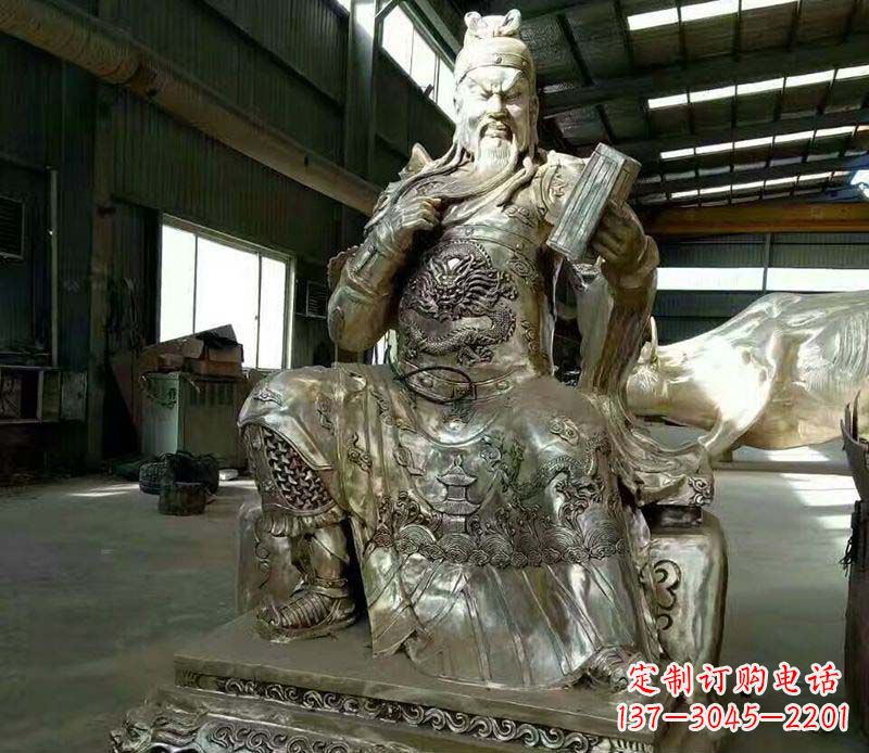 泸州读书关公铜雕