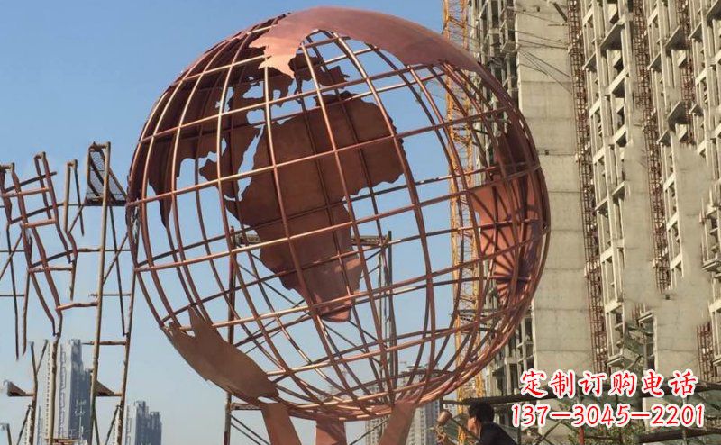 泸州锻铜不锈钢地球雕塑