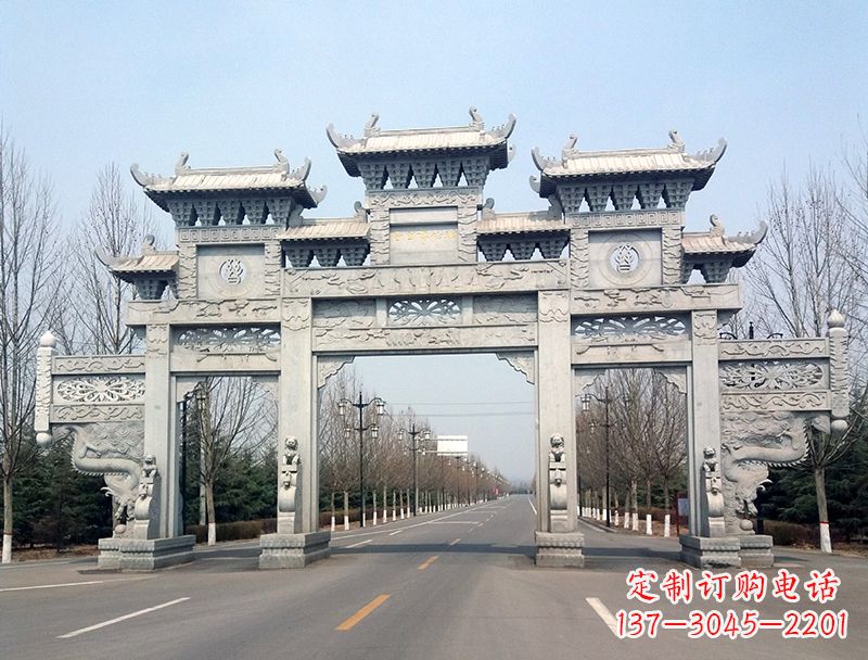 泸州中领雕塑装饰性牌坊雕塑