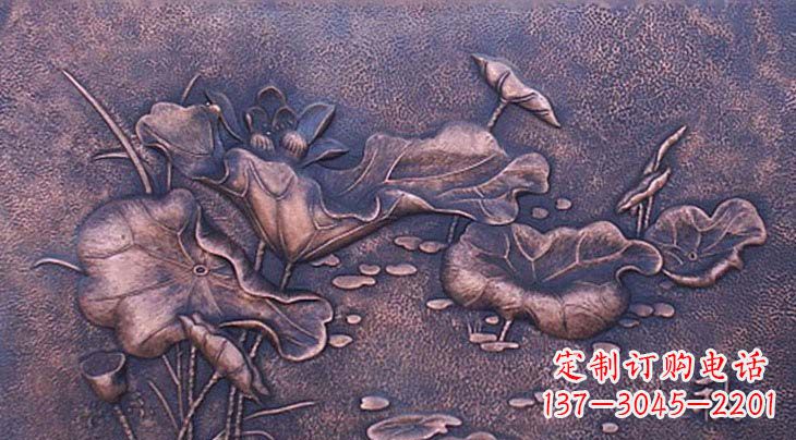 泸州锻铜荷花雕塑