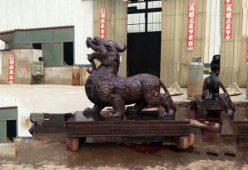 泸州独角兽铸铜雕塑—精雕细琢的艺术瑰宝