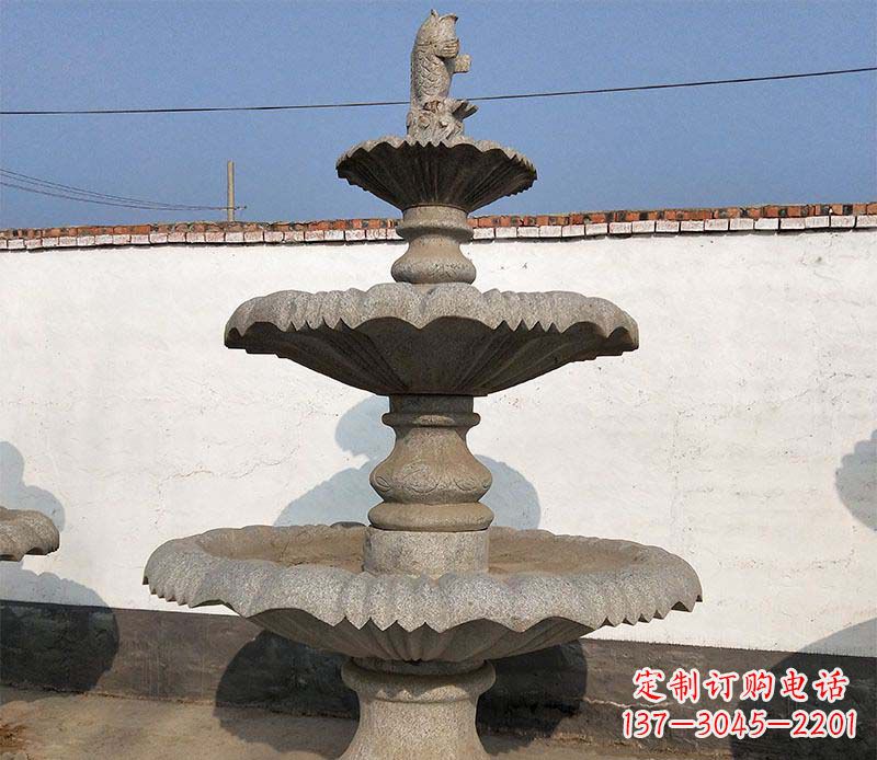 泸州多层石质喷泉雕塑