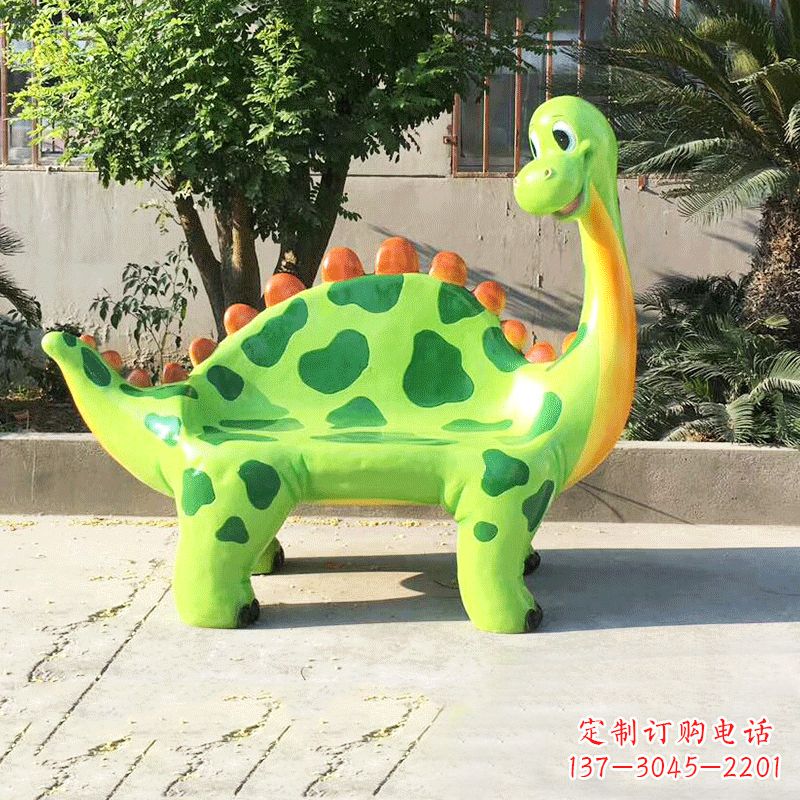 泸州玻璃钢恐龙雕塑座椅