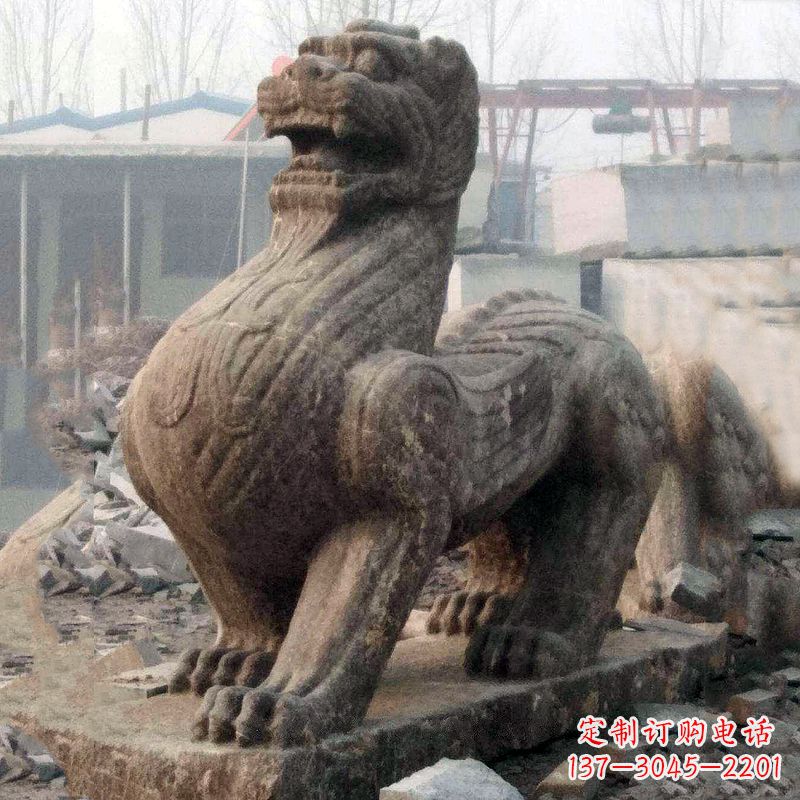 泸州仿古狴犴青石雕塑