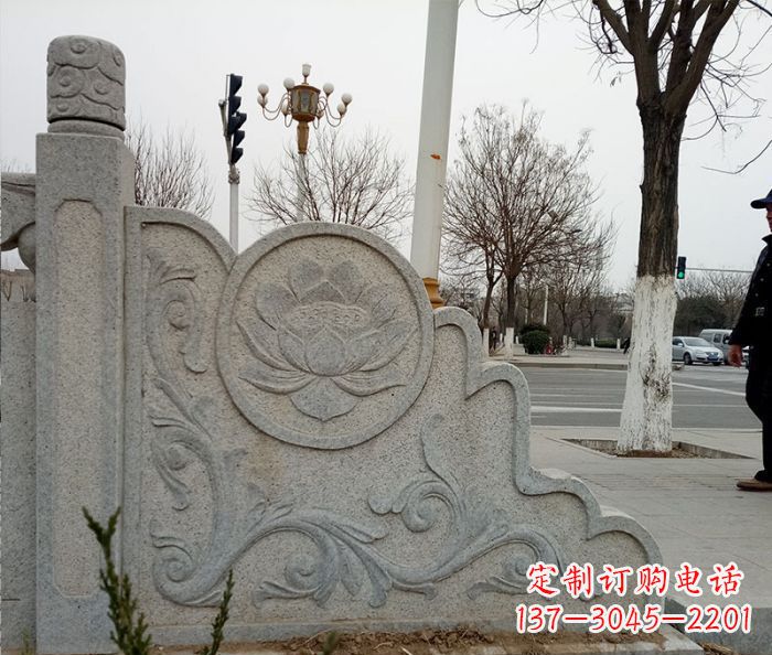 泸州仿古护城河石栏板雕塑