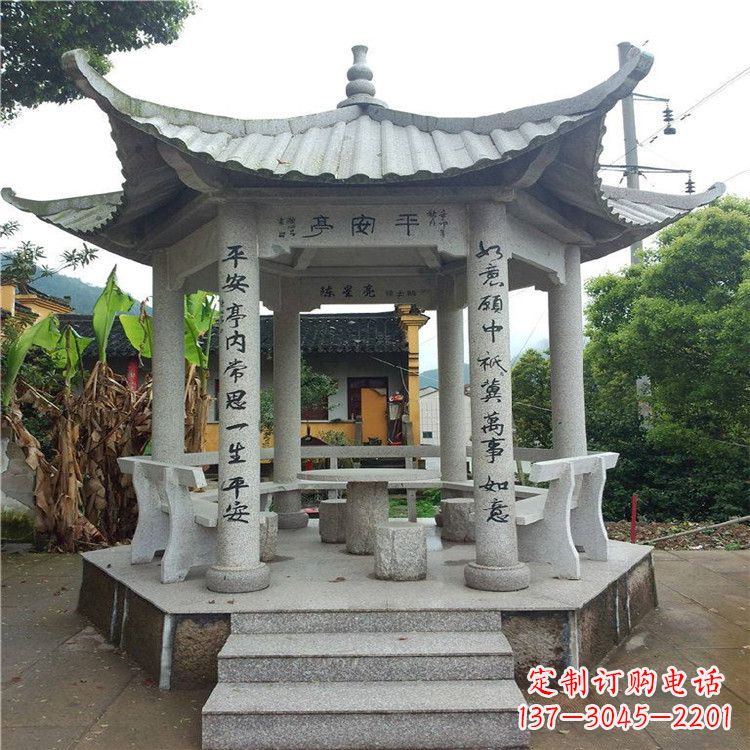 泸州精美大理石凉亭雕塑